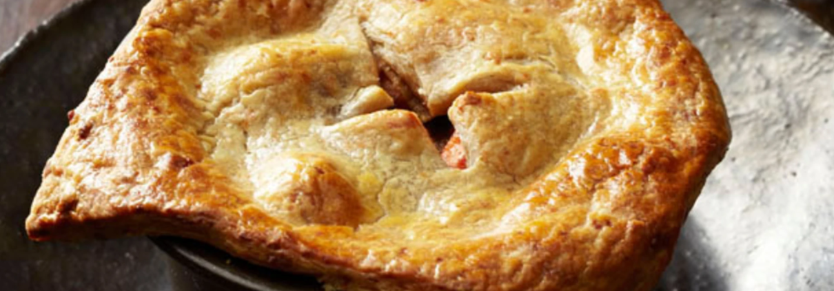 Pot Pie with Cheddar Stout Crust