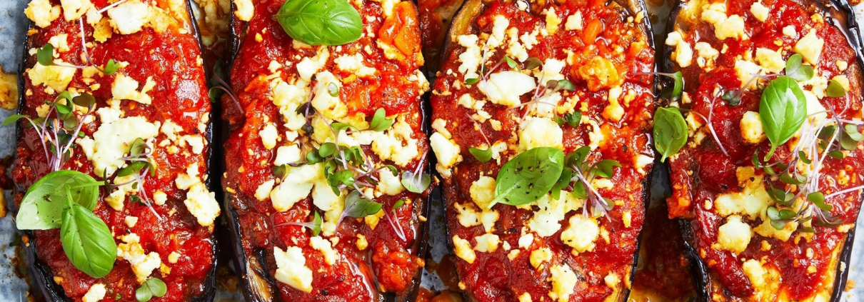 Cheesy Baked Eggplant