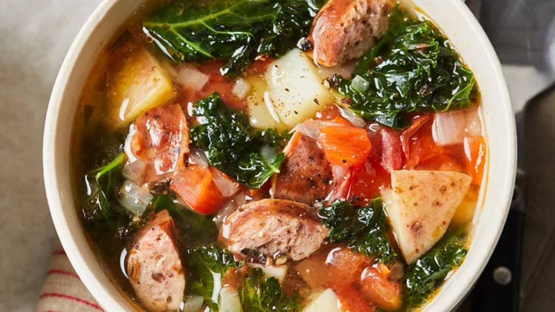 Chicken Sausage & Kale Soup
