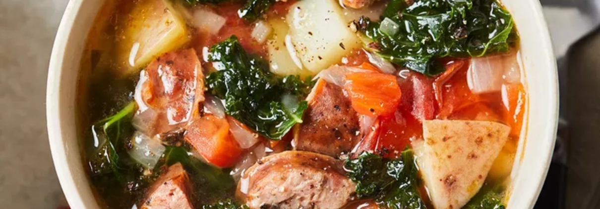 Chicken Sausage & Kale Soup