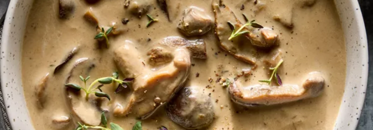 Slow Cooker Mushroom Soup
