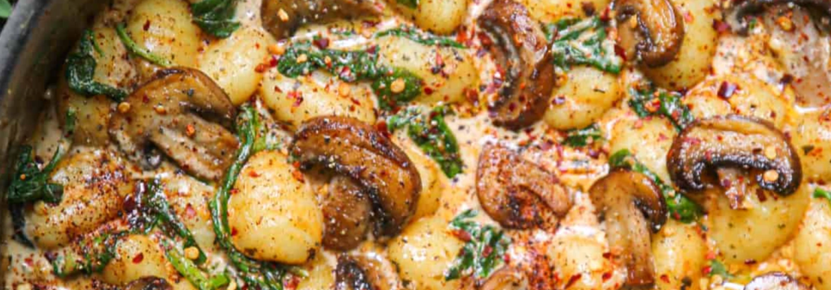 Spinach & Mushroom Gnocchi