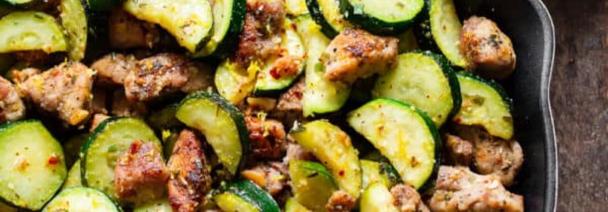 Chicken & Zucchini Lemon Skillet