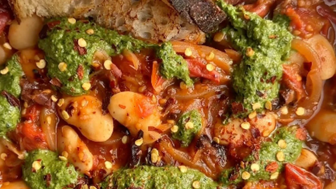 Balsamic Tomato Butter Beans