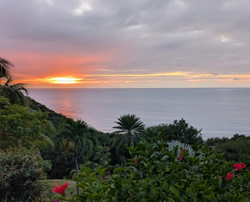 Sunset at Villa Trelawney
